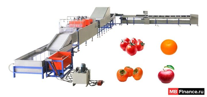 Мини завод для обработки овощей и фруктов