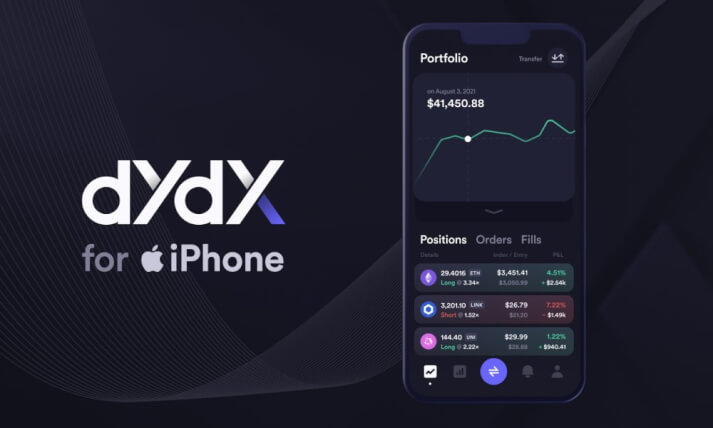 Мобильное приложение dYdX