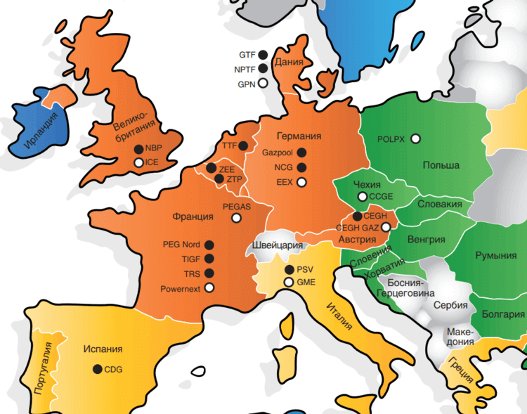 Стоимость газа в Европе в январе 2023 года