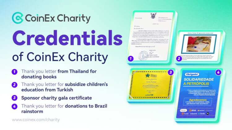 CoinEx Charity Credentials
